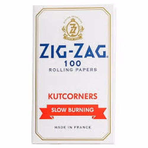 Zig-Zag | Single Wide White Kutcorners Slow Burning Papers