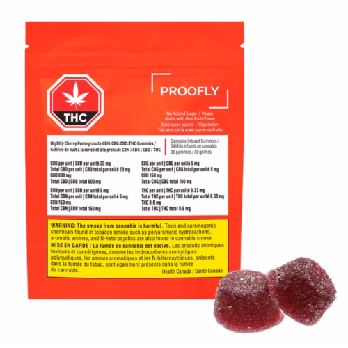 Proofly - Nightly Cherry Pomegranate Gummies