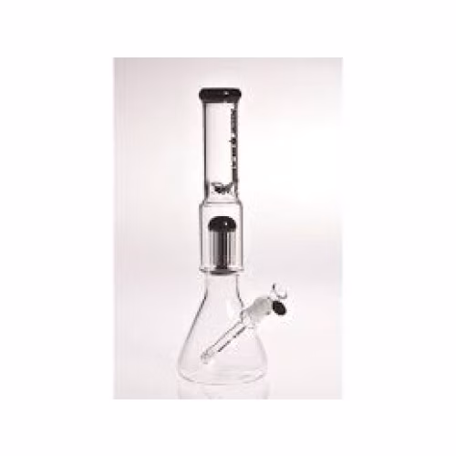 11inch nice glass 4-arm perc beaker Black