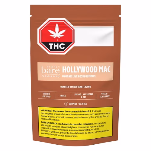 Simply Bare - Hollywood Mac Organic Live Rosin Gummies