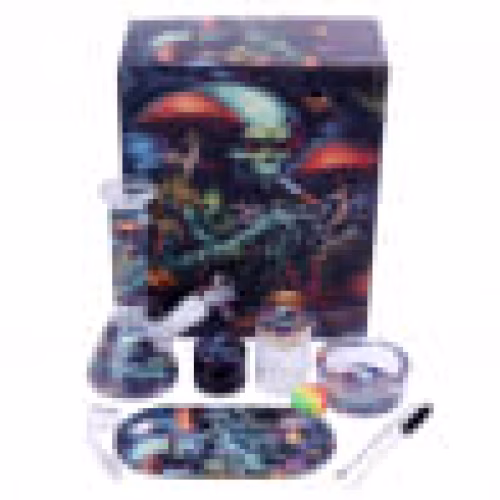 SMOKING SET WITH GIFT PACKING BOX ALIEN MUSHROOM