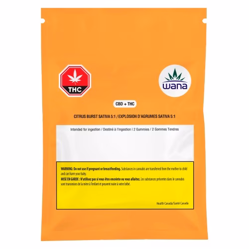 Wana - Citrus Burst 5:1 CBD/THC Sativa