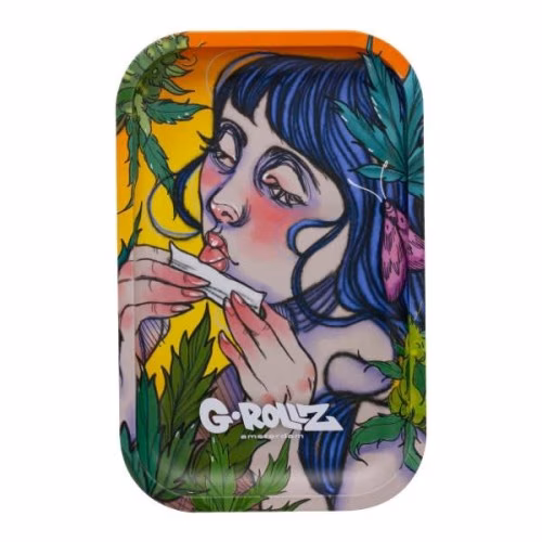 G-Rollz Moth Lick Metal Rolling Tray - Medium
