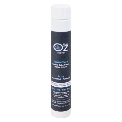 The Oz Store - The Oz Store - Twisted Twos Pre-Roll - Indica-Hybrid