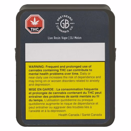 Greybeard - Live Resin Vape DJ Melon 510 Thread Cartridge