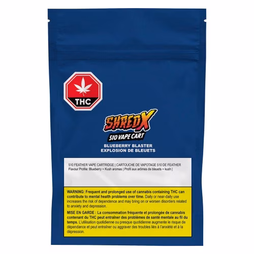 SHRED X - Blueberry Blaster 510 Thread Cartridge