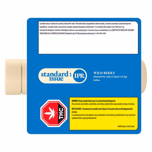 Standard Issue - Standard Issue - Wild Berry Infused Pre-Roll - Indica - 5x0.5g