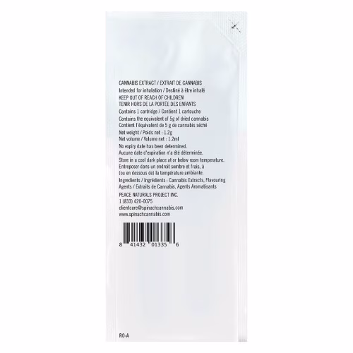 Spinach - Cotton Dandy Kush 510 Thread Cartridge