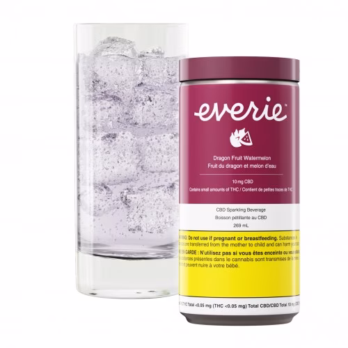Everie - Everie  Dragon Fruit Watermelon CBD Sparkling Beverage
