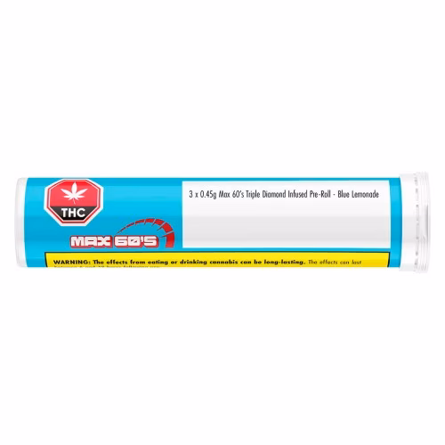 Chillbilly - Max 60's Triple Diamond Infused Pre-Roll - Blue Lemonade