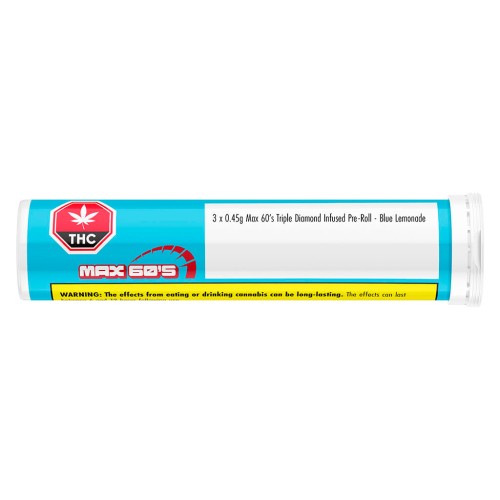 Chillbilly - Max 60's Triple Diamond Infused Pre-Roll - Blue Lemonade