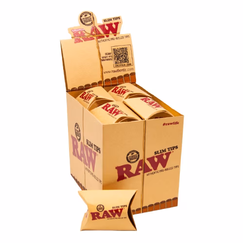 RAW SLIM TIPS BUBBLE PACK 21 TIPS