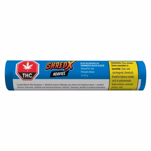 SHRED X - Blue Razzberry Ice Heavies Diamond & Disty Infused Pre-Roll