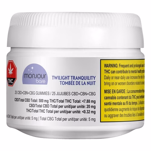 Monjour Bare - Twilight Tranquility Gummies CBD:CBN:CBG