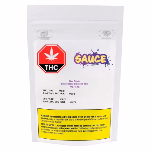 Sauce Rosin Labs - Live Rosin Diamond Jam 73µ-159µ