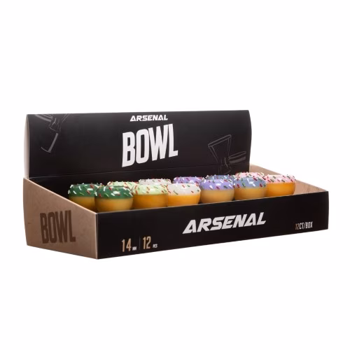 Arsenal 14mm Glass Sprinkle Donut  Bowl