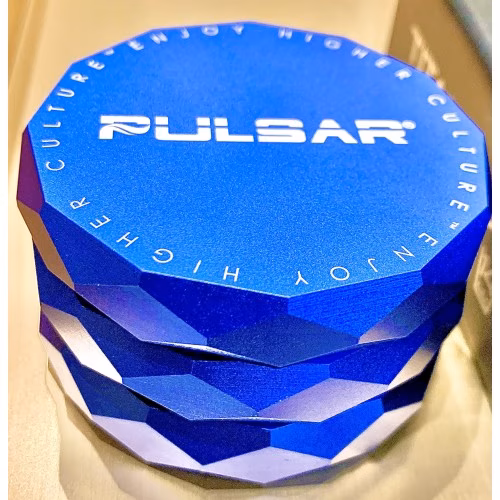 Pulsar 2.25" 4-piece Diamond Faceted Aluminum Pollinator Grinder