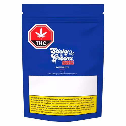 Sticky Greens - Sweet Freeze Distillate 510 Thread Cartridge