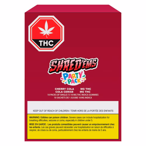 SHRED'EMS - Cherry Cola Max 10 Party Pack Soft Chews