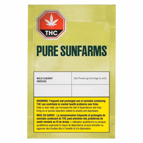 Pure Sunfarms - Wild Cherry High THC 510 Thread Cartridge
