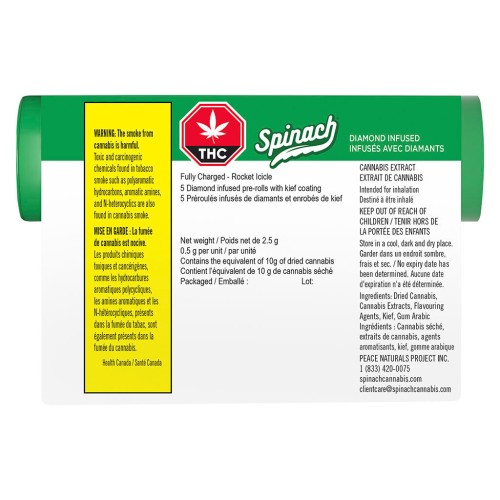 Spinach - Fully Charged Rocket Icicle Infused Pre-Roll