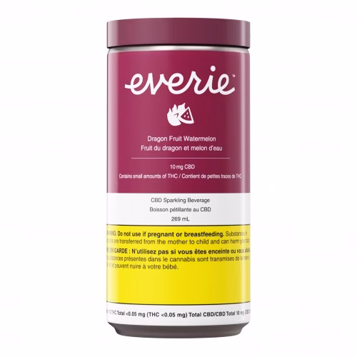 Everie - Everie  Dragon Fruit Watermelon CBD Sparkling Beverage
