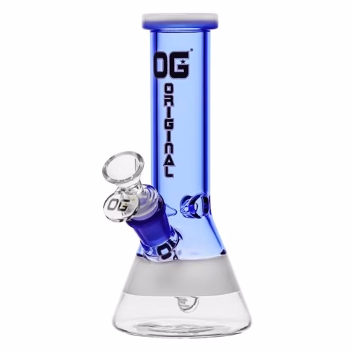 8" OG Original Iced Out Colored Beaker