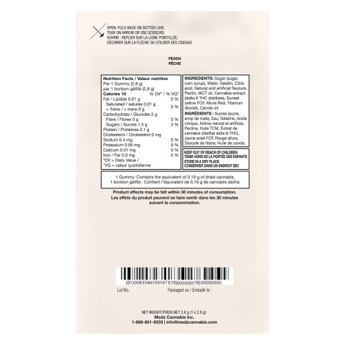 Glenn's - No.20 Distillate Delta 9 - Peach