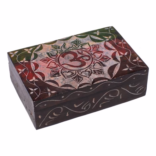 HAND CARVED SOAPSTONE BLOOM STASH BOX