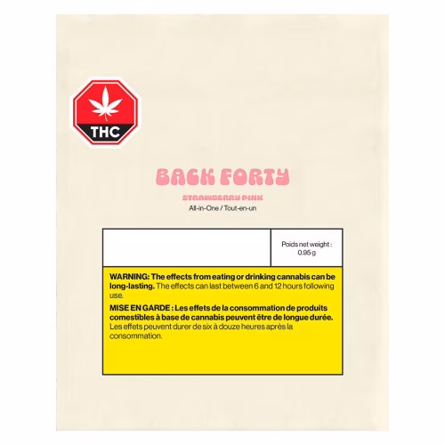 Back Forty - Strawberry Pink All-in-one Vape