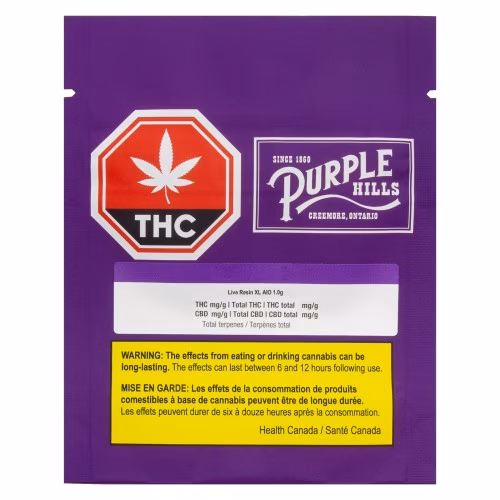 Purple Hills - Live Resin - Frozen Bananas XL AIO