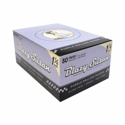 BLAZY SUSAN PURPLE ULTRA THIN ROLLING PAPERS 1.25