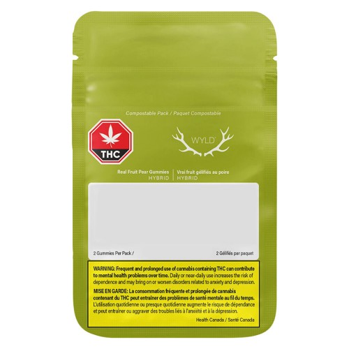 WYLD - Real Fruit Pear Gummies 1:1 THC:CBG