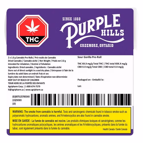 Purple Hills - Sour Gorilla Pre-Roll