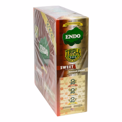 ENDO HEMP WRAPS 222 SWEET CONES AND RUSSIAN CREAM WRAPS