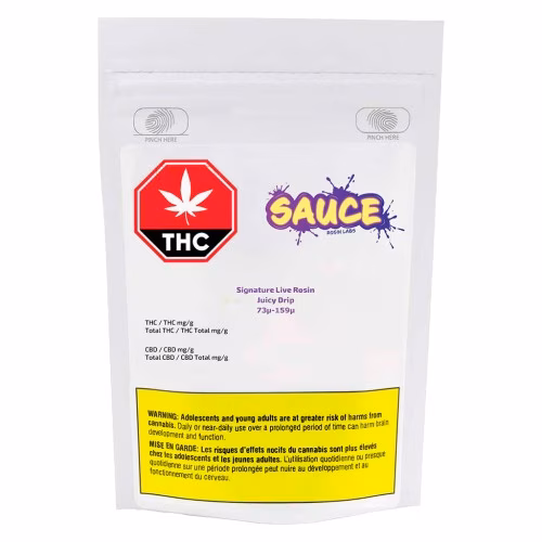 Sauce Rosin Labs - Signature Live Rosin Juicy Drip 73µ-159µ (Grease Bucket)