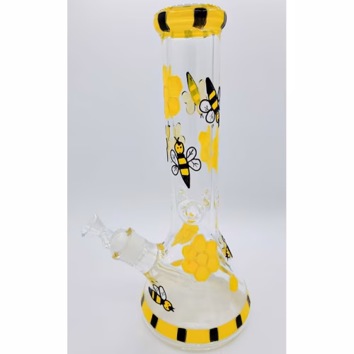 BEE GLASS BONG 12'6