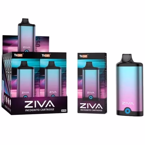 510 BATTERY YOCAN ZIVA SMART DISCREET AUTO DRAW VARIABLE VOLTAGE BLUE PURPLE