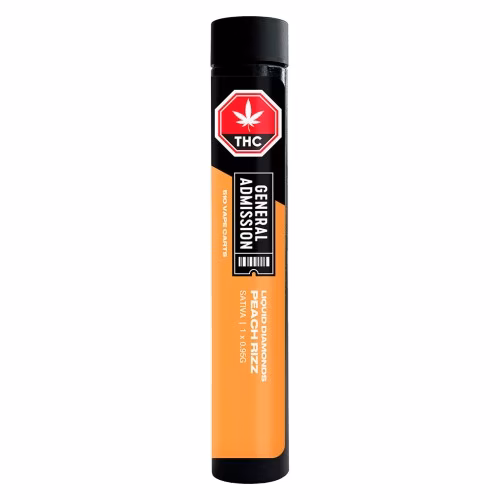 General Admission - Peach Rizz Liquid Diamond 510 Thread Vape Cartridge