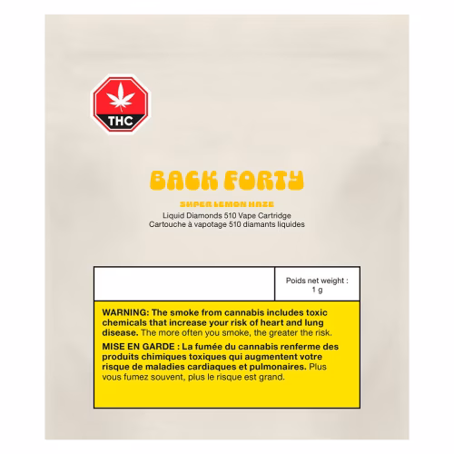 Back Forty - Super Lemon Haze 510 Vape Cartridge