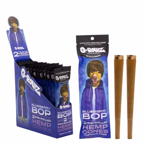 G-Rollz 2x Blueberry Flavored Pre-Rolled Hemp Cones