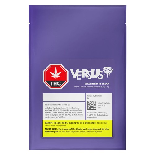 Versus - Versus Blackberry 'n' Cream Liquid Diamond Disposable Vape