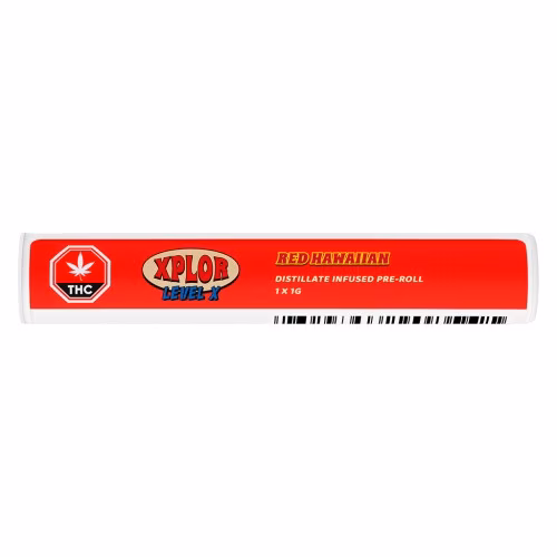 XPLOR Level X - Red Hawaiian Distillate Infused Pre-Roll