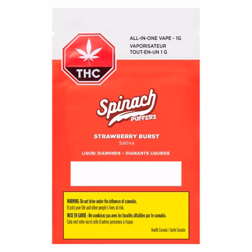 Spinach - Pufferz Strawberry Burst All-in-One Liquid Diamonds Vape