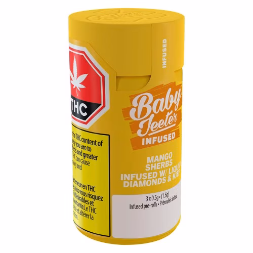 Baby Jeeter Resin Infused Mango Sherbs Pre-Rolls