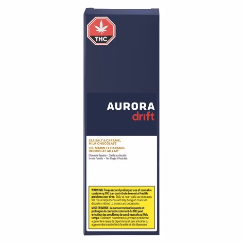 Aurora Drift - Sea Salt Caramel Milk Chocolate Squares (5-Pieces)