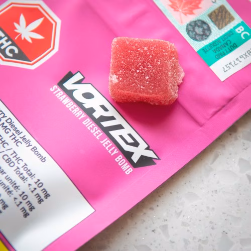 Vortex Cannabis - Strawberry Diesel 10mg THC Jelly Bomb