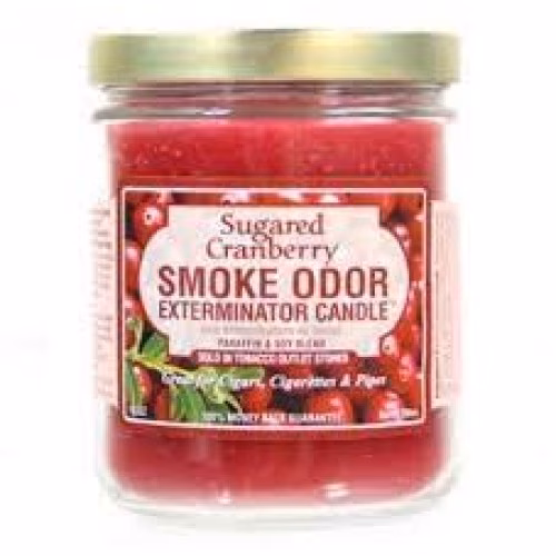 SMOKE ODOR SUGARED CRANBERRY CANDLE