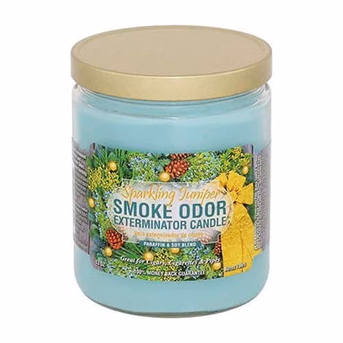 SMOKE ODOR CANDLE 13OZ SPARKLING JUNIPER