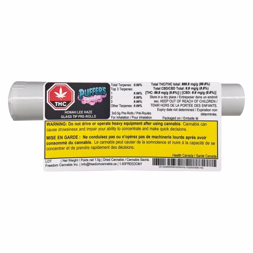 Puffer's Paradise - Honah Lee Haze Glass Tip Pre-Roll
